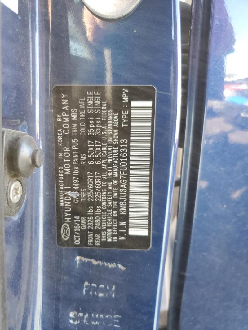 2015 HYUNDAI TUCSON LIMITED - KM8JU3AG7FU016313 | SeoVin.biz