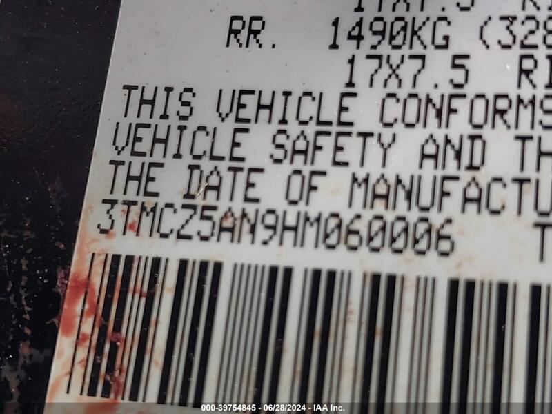 2017 TOYOTA TACOMA TRD SPORT - 3TMCZ5AN9HM060006 | SeoVin.biz