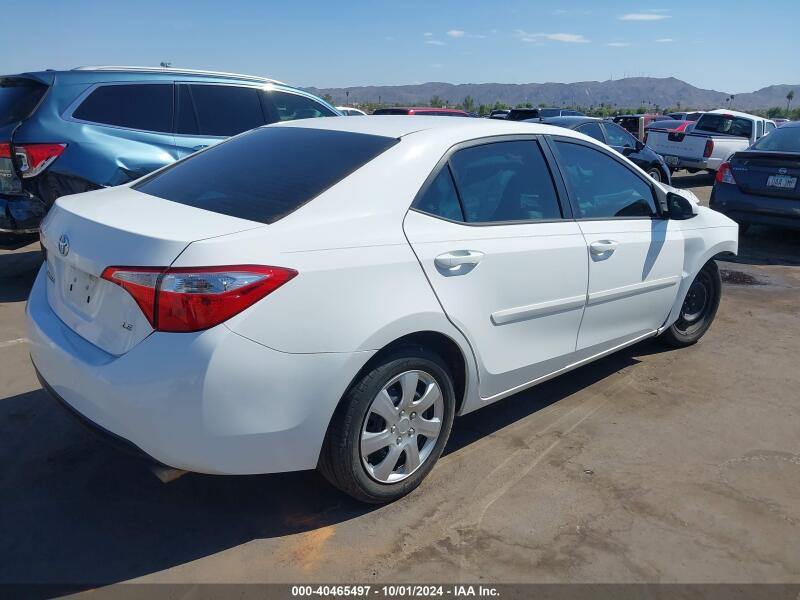 2016 TOYOTA COROLLA LE - 5YFBURHE0GP538943 | SeoVin.biz
