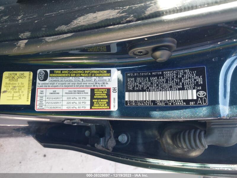 2017 TOYOTA COROLLA XSE - 2T1BURHE5HC892863 | SeoVin.biz