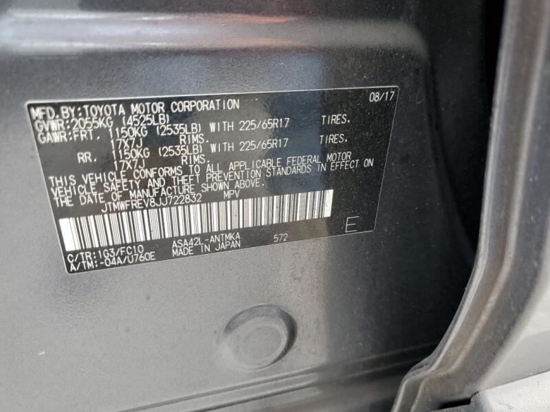 2018 TOYOTA RAV4 ADVENTURE - JTMWFREV8JJ722832 | SeoVin.biz