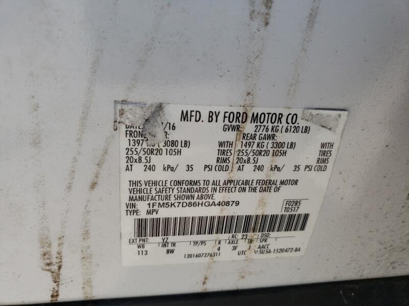 2017 FORD EXPLORER XLT - 1FM5K7D86HGA40879 | SeoVin.biz