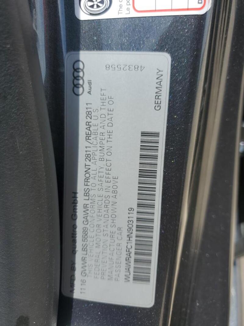 2017 AUDI RS7 PERFORMANCE - WUAWRAFC1HN903119 | SeoVin.biz