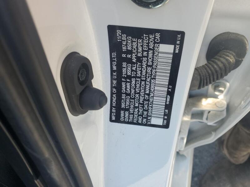 2021 HONDA CIVIC EX - SHHFK7H67MU406935 | SeoVin.biz