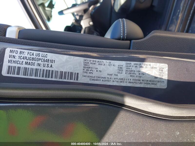 2023 JEEP GRAND CHEROKEE LIMITED 4X2 - 1C4RJGBG0PC648101 | SeoVin.biz