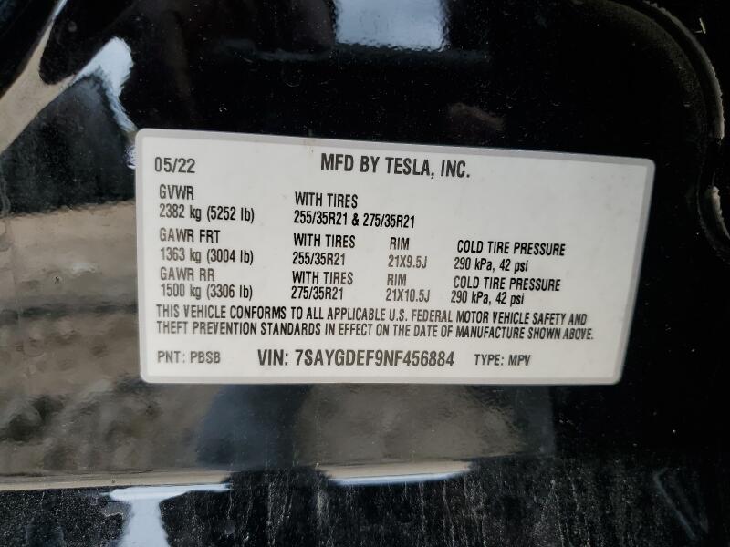 2022 TESLA MODEL Y - 7SAYGDEF9NF456884 | SeoVin.biz