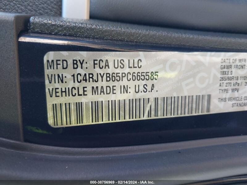 2023 JEEP GRAND CHEROKEE 4XE - 1C4RJYB65PC665585 | SeoVin.biz