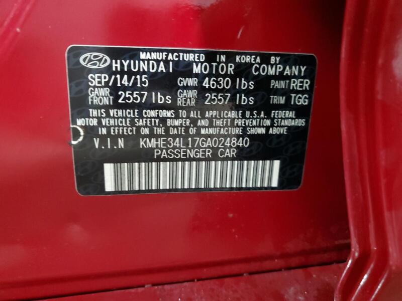 2016 HYUNDAI SONATA HYBRID - KMHE34L17GA024840 | SeoVin.biz