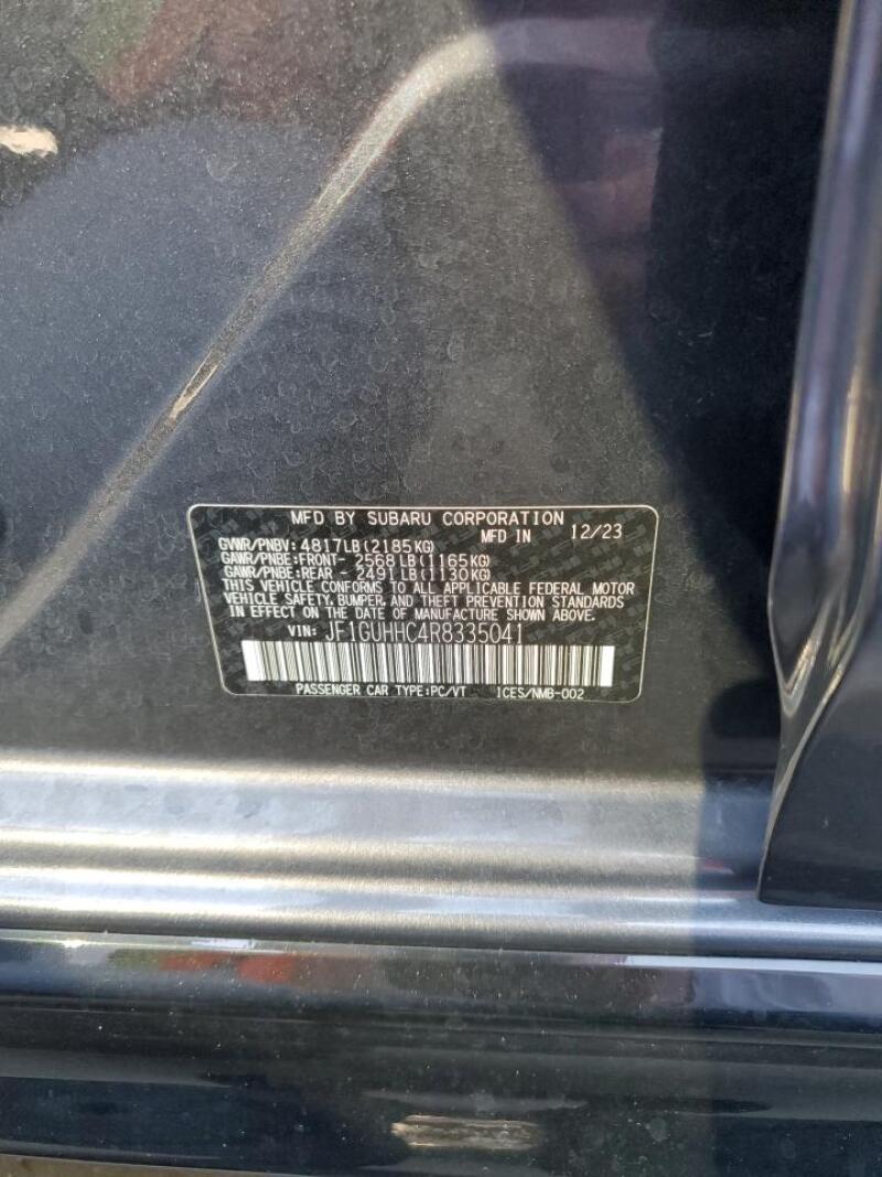 2024 SUBARU IMPREZA RS - JF1GUHHC4R8335041 | SeoVin.biz