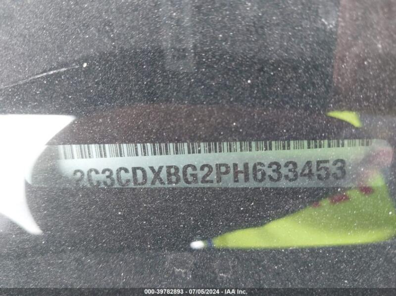 2023 DODGE CHARGER SXT - 2C3CDXBG2PH633453 | SeoVin.biz