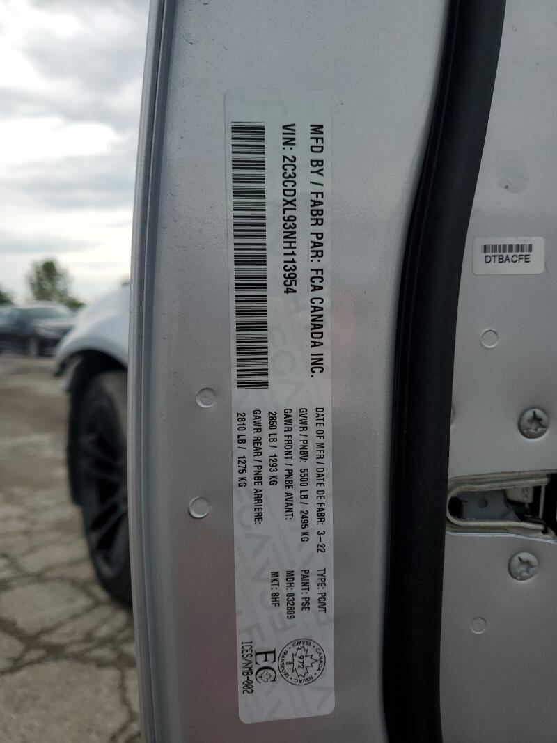 2022 DODGE CHARGER SRT HELLCAT - 2C3CDXL93NH113954 | SeoVin.biz