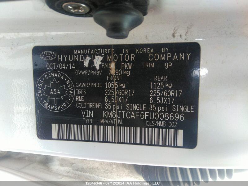 2015 HYUNDAI TUCSON GL - KM8JTCAF6FU008696 | SeoVin.biz