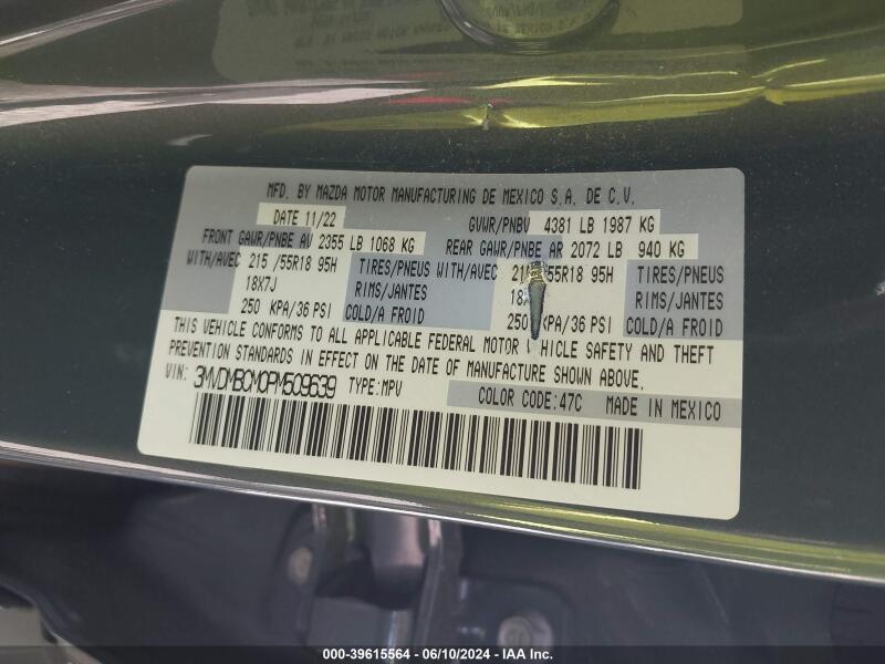 2023 MAZDA CX-30 2.5 S CARBON EDITION - 3MVDMBCM0PM509639 | SeoVin.biz