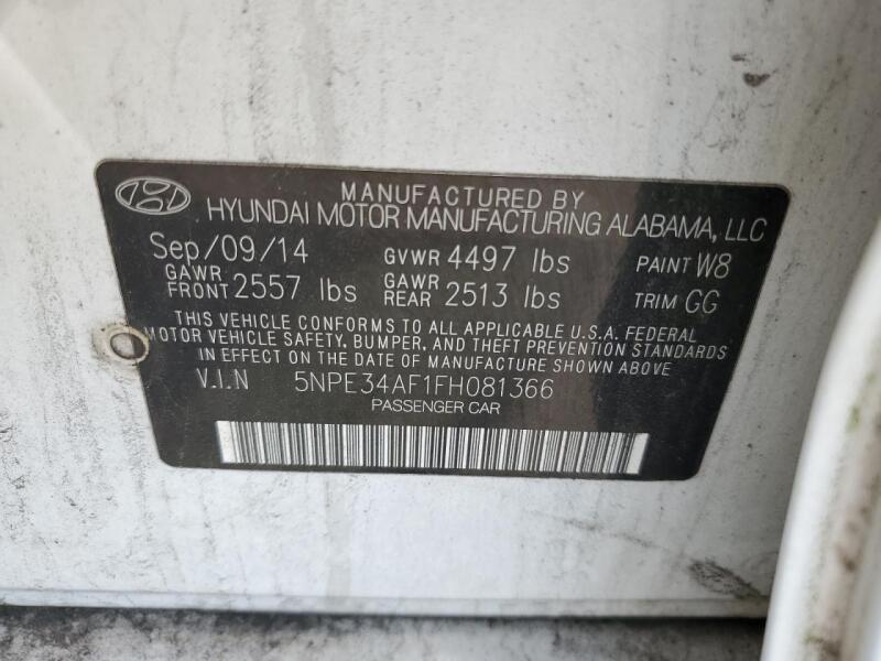 2015 HYUNDAI SONATA SPORT - 5NPE34AF1FH081366 | SeoVin.biz