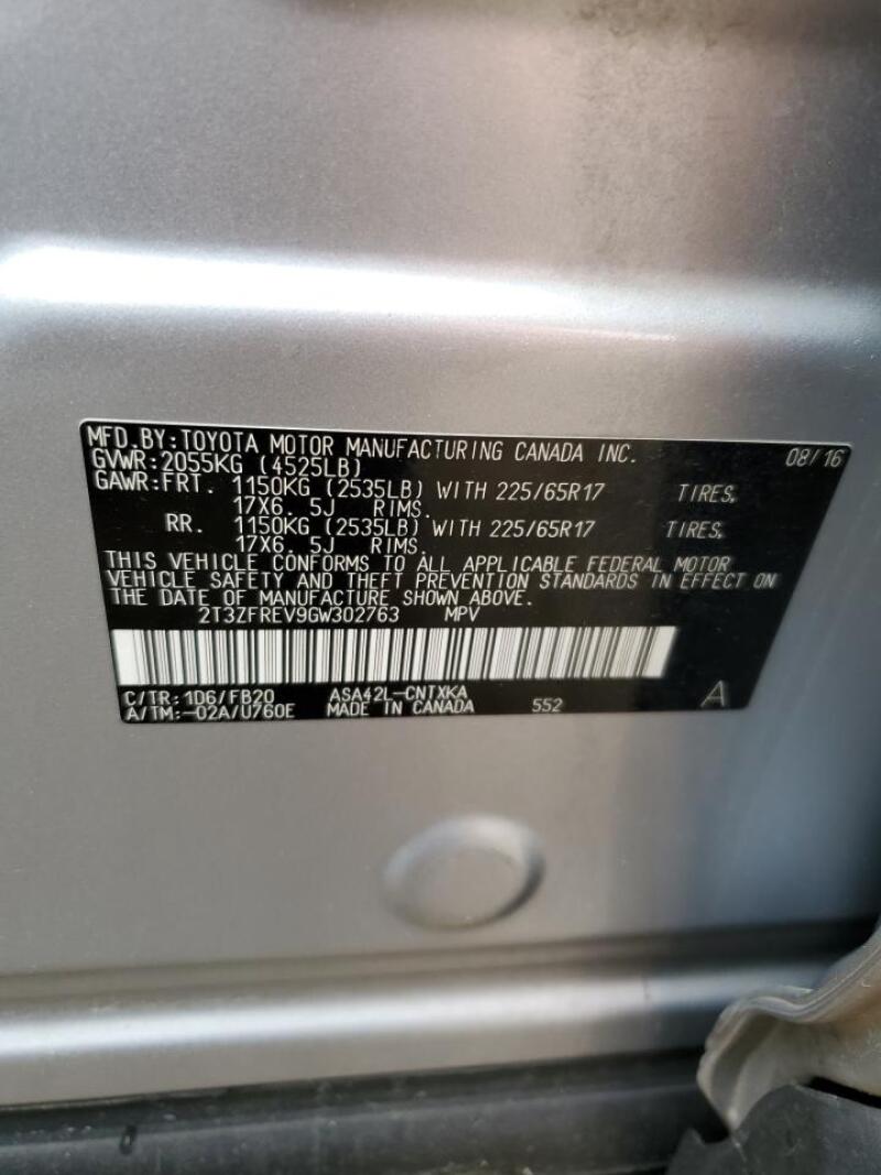 2016 TOYOTA RAV4 LE - 2T3ZFREV9GW302763 | SeoVin.biz