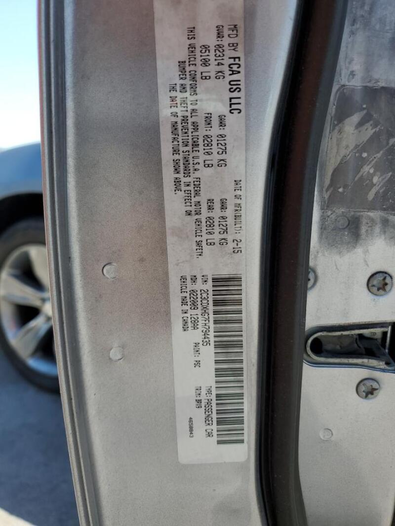 2015 DODGE CHARGER SXT - 2C3CDXHG7FH794435 | SeoVin.biz