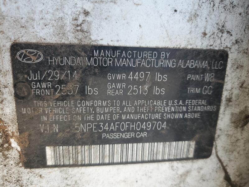 2015 HYUNDAI SONATA SPORT - 5NPE34AF0FH049704 | SeoVin.biz