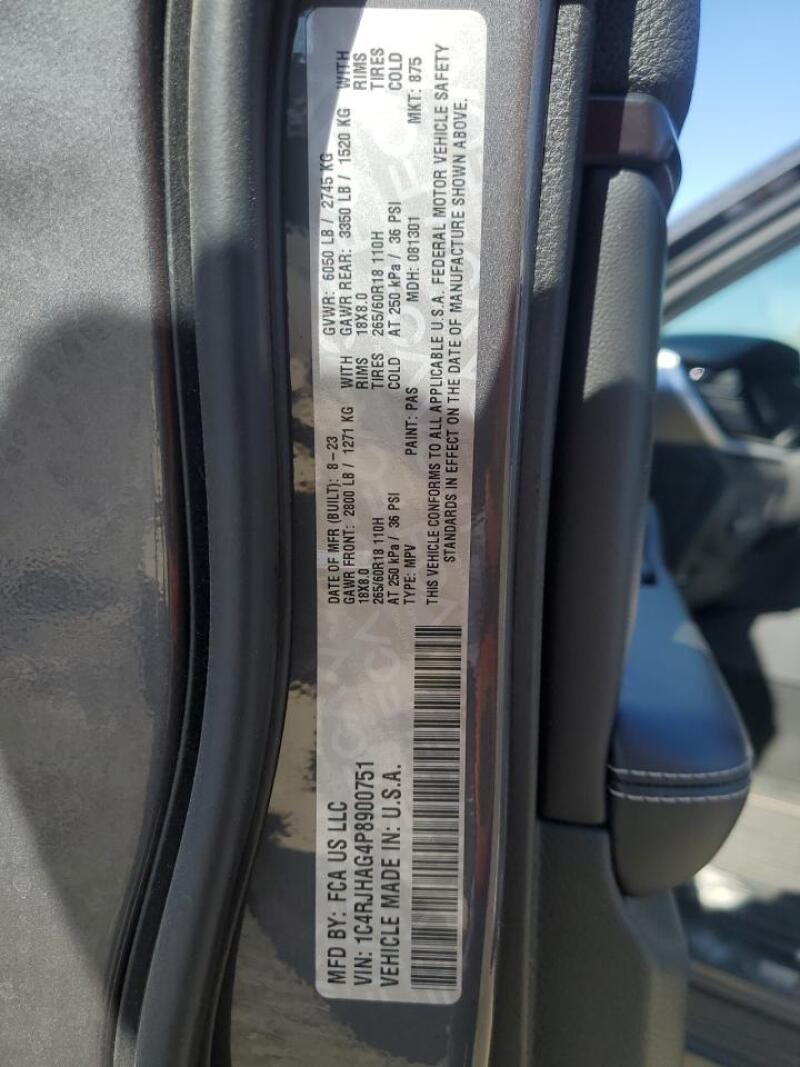 2023 JEEP GRAND CHEROKEE LAREDO - 1C4RJHAG4P8900751 | SeoVin.biz