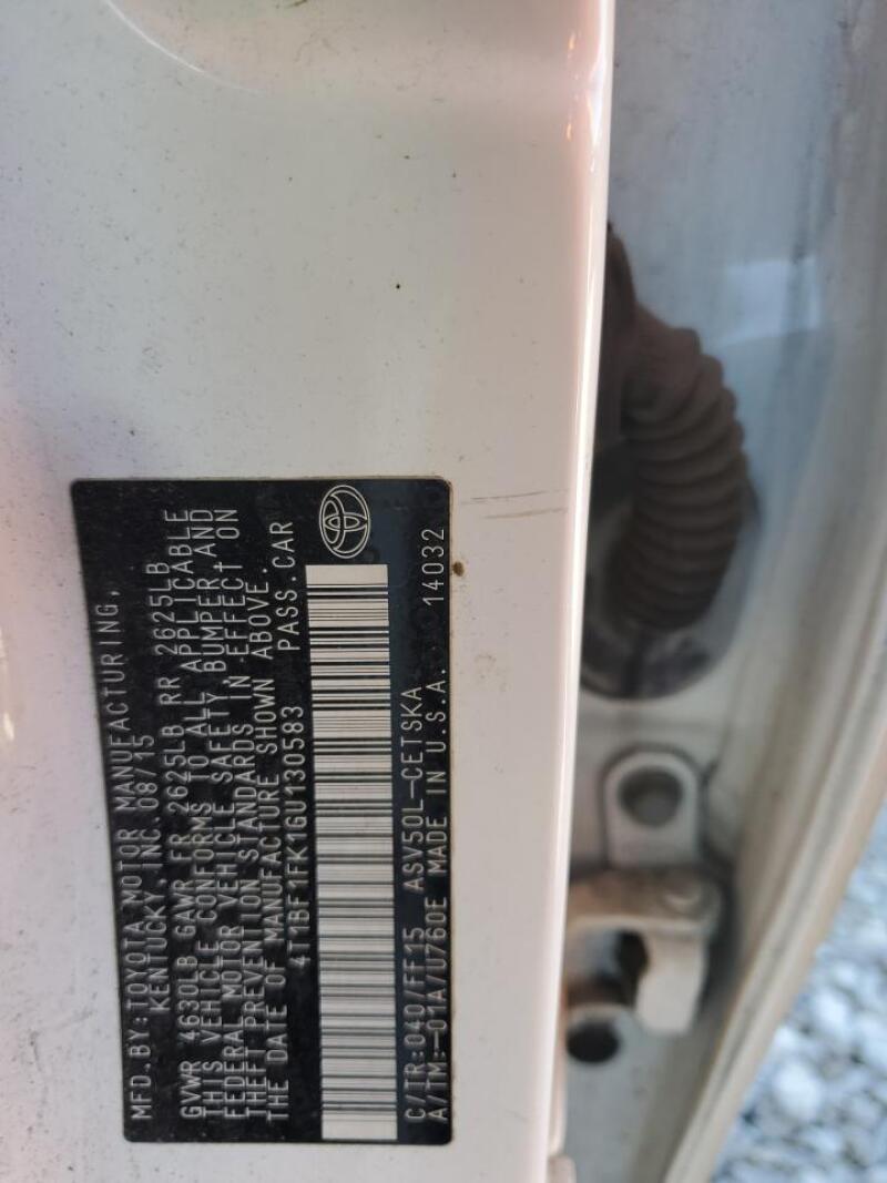 2016 TOYOTA CAMRY LE - 4T1BF1FK1GU130583 | SeoVin.biz