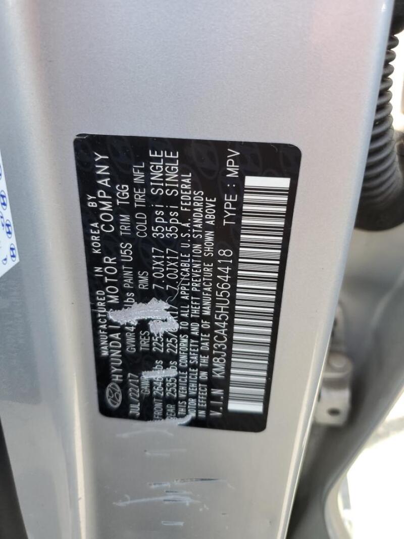 2017 HYUNDAI TUCSON LIMITED - KM8J3CA45HU564418 | SeoVin.biz