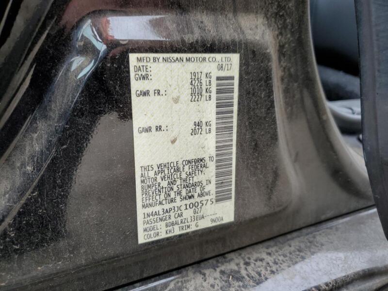 2018 NISSAN ALTIMA 2.5 - 1N4AL3AP3JC100575 | SeoVin.biz