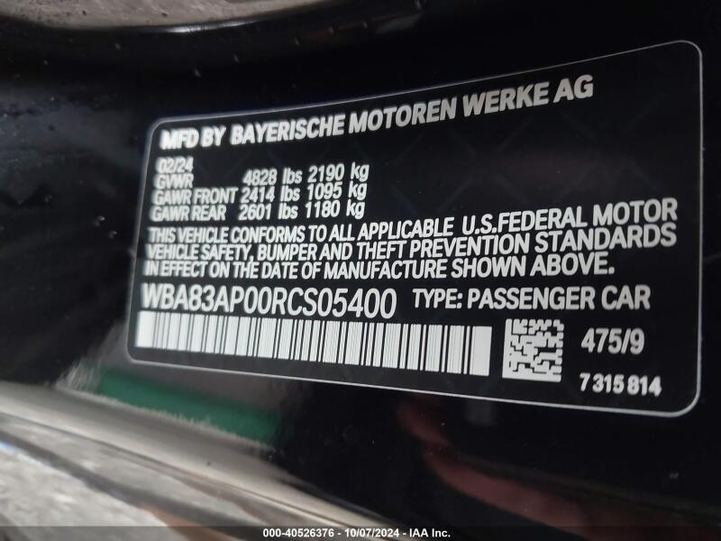 2024 BMW M440I - WBA83AP00RCS05400 | SeoVin.biz