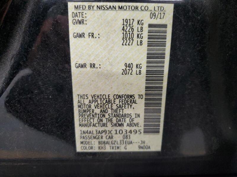 2018 NISSAN ALTIMA 2.5 - 1N4AL3AP9JC103495 | SeoVin.biz