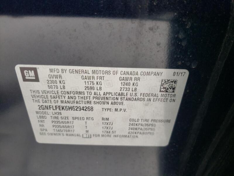 2017 CHEVROLET EQUINOX LT - 2GNFLFEK6H6294268 | SeoVin.biz