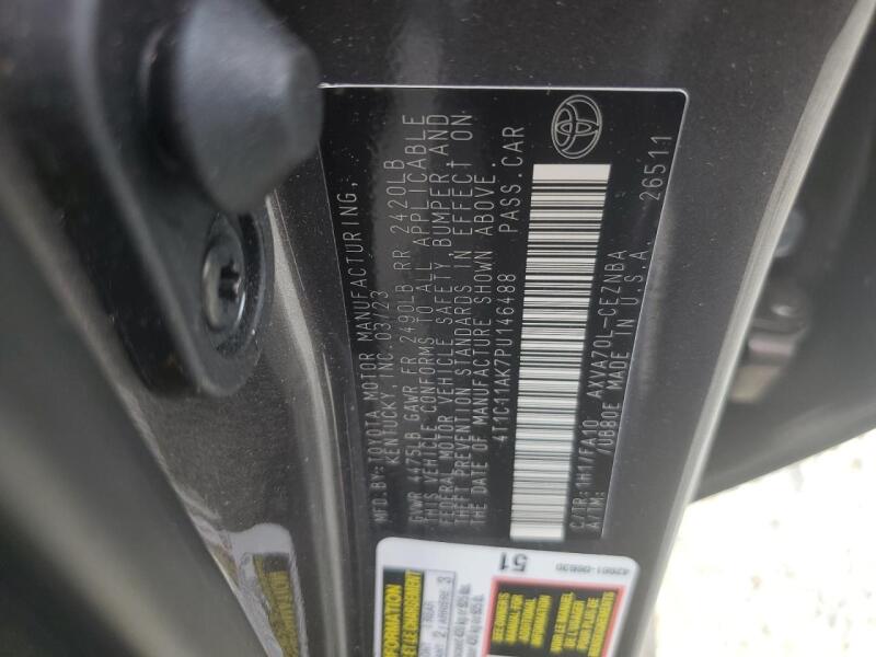 2023 TOYOTA CAMRY LE - 4T1C11AK7PU146488 | SeoVin.biz