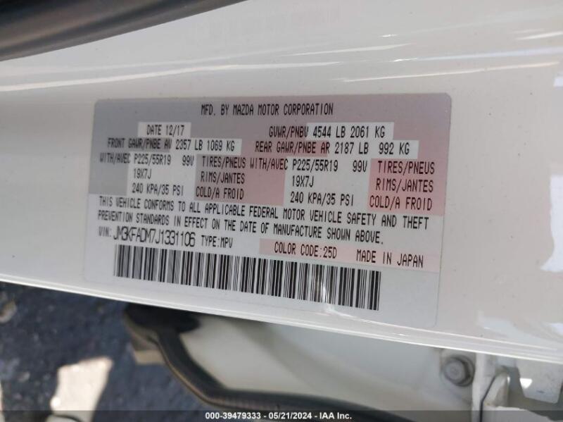 2018 MAZDA CX-5 GRAND TOURING - JM3KFADM7J1331106 | SeoVin.biz