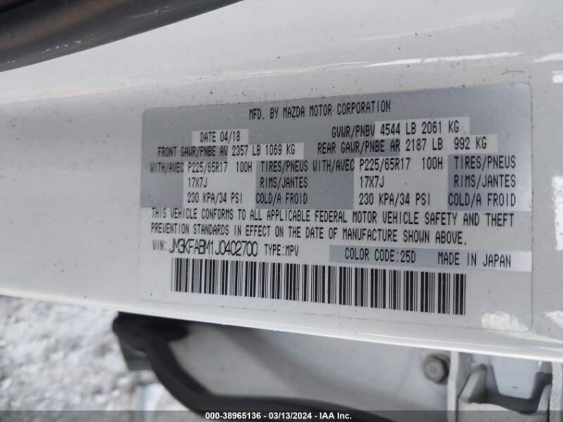 2018 MAZDA CX-5 SPORT - JM3KFABM1J0402700 | SeoVin.biz