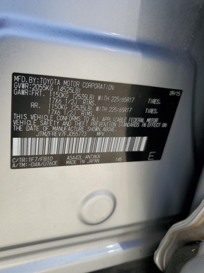 2015 TOYOTA RAV4 LE - JTMZFREV7FJ055773 | SeoVin.biz