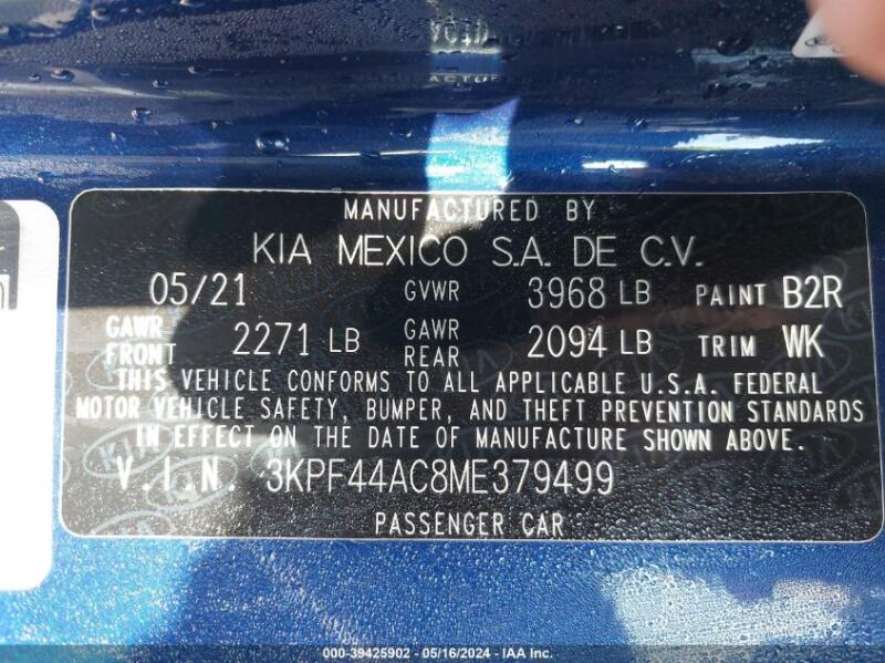 2021 KIA FORTE GT - 3KPF44AC8ME379499 | SeoVin.biz