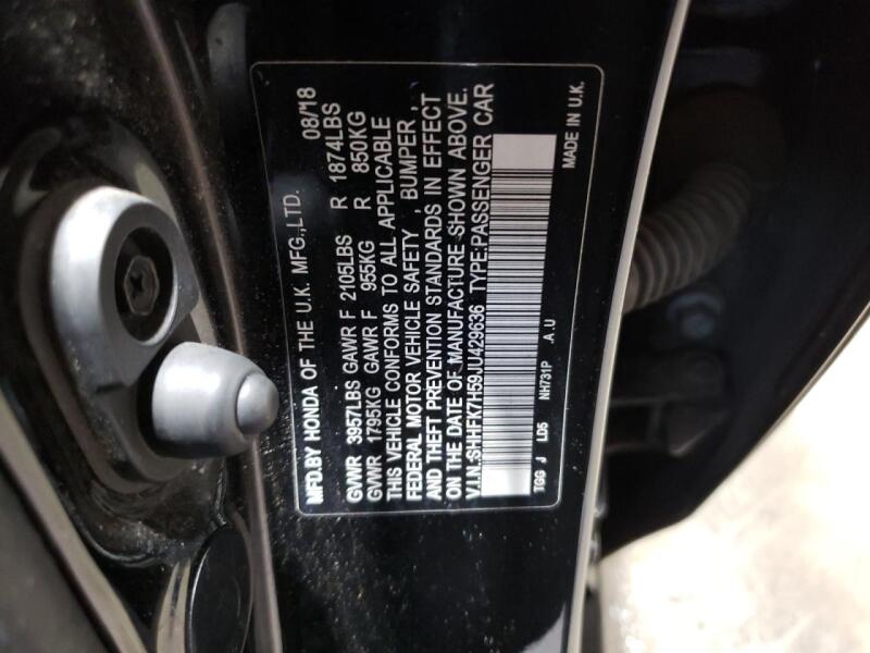 2018 HONDA CIVIC EX - SHHFK7H59JU429636 | SeoVin.biz