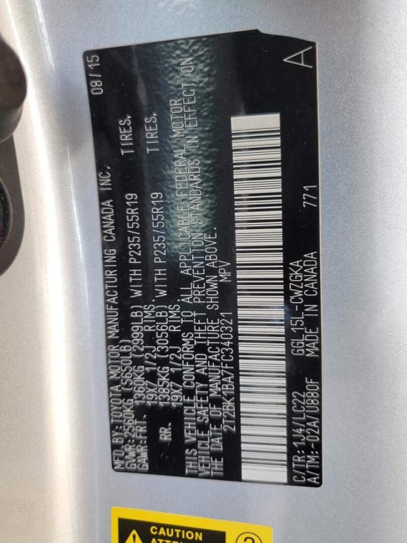 2015 LEXUS RX 350 BASE - 2T2BK1BA7FC340321 | SeoVin.biz