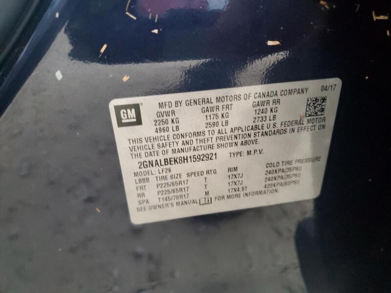 2017 CHEVROLET EQUINOX LS - 2GNALBEK8H1592921 | SeoVin.biz