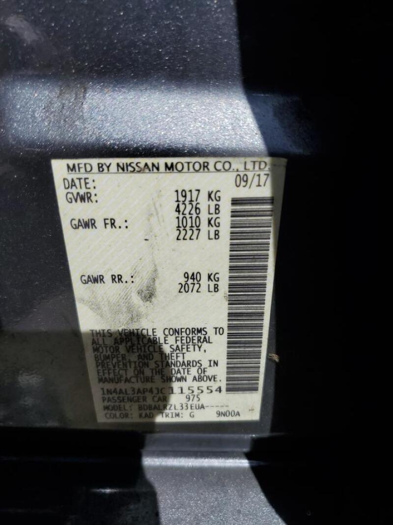 2018 NISSAN ALTIMA 2.5 - 1N4AL3AP4JC115554 | SeoVin.biz