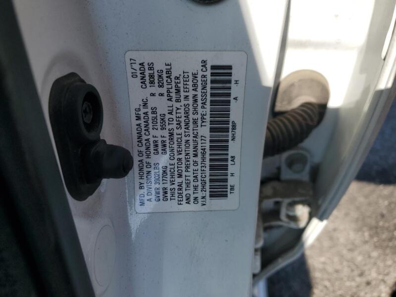 2017 HONDA CIVIC EX - 2HGFC1F37HH641177 | SeoVin.biz