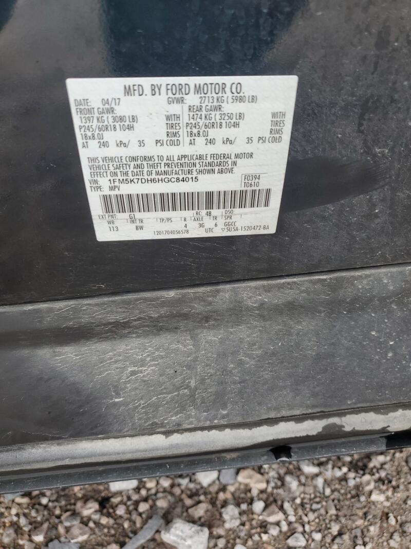 2017 FORD EXPLORER XLT - 1FM5K7DH6HGC84015 | SeoVin.biz