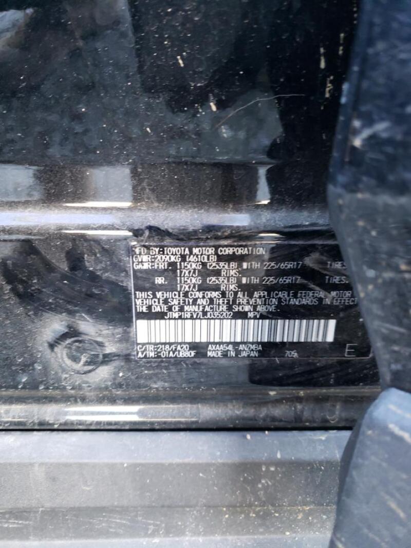 2020 TOYOTA RAV4 XLE - JTMP1RFV7LJ035202 | SeoVin.biz