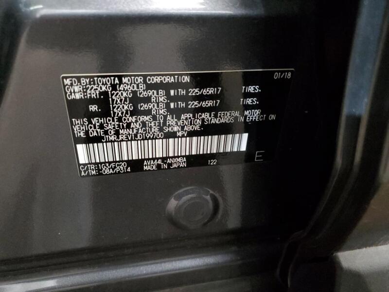 2018 TOYOTA RAV4 HV LE - JTMRJREV1JD199700 | SeoVin.biz