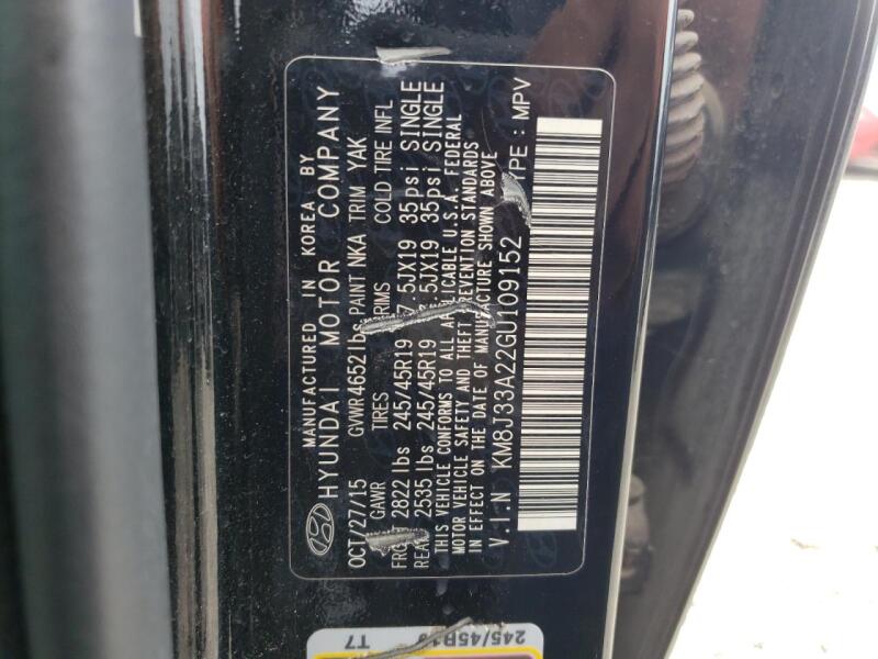 2016 HYUNDAI TUCSON LIMITED - KM8J33A22GU109152 | SeoVin.biz