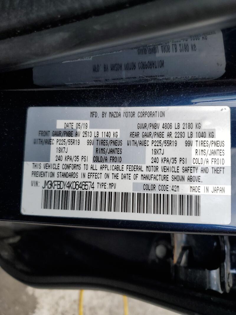 2019 MAZDA CX-5 GRAND TOURING RESERVE - JM3KFBDY4K0646574 | SeoVin.biz