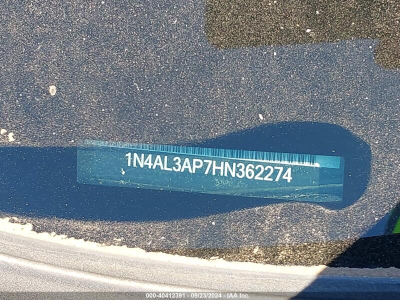 2017 NISSAN ALTIMA 2.5 S - 1N4AL3AP7HN362274 | SeoVin.biz