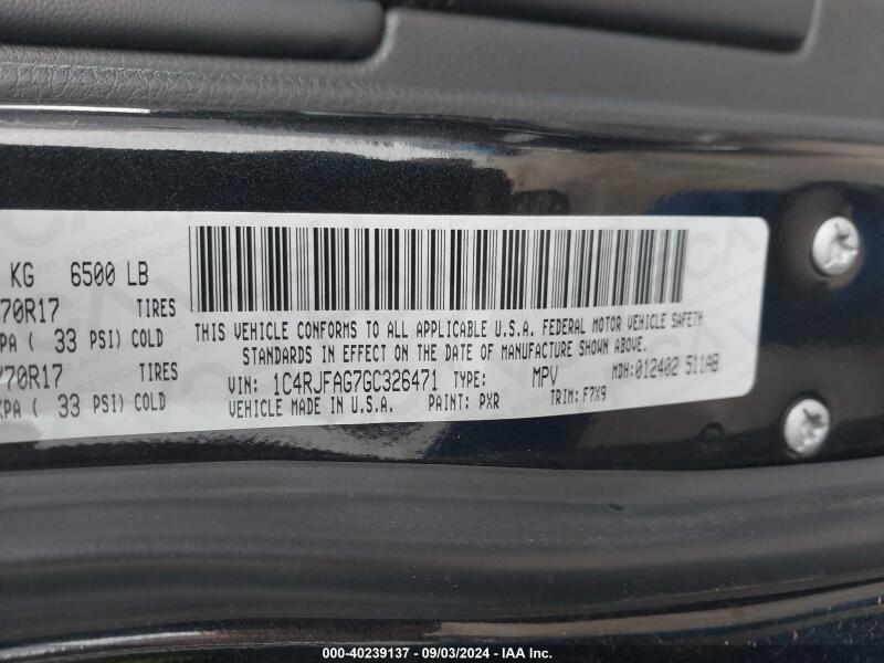 2016 JEEP GRAND CHEROKEE LAREDO - 1C4RJFAG7GC326471 | SeoVin.biz