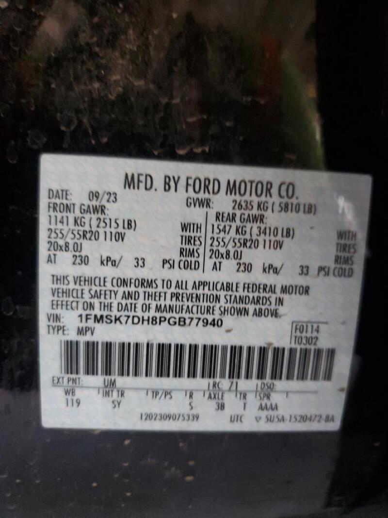 2023 FORD EXPLORER XLT - 1FMSK7DH8PGB77940 | SeoVin.biz