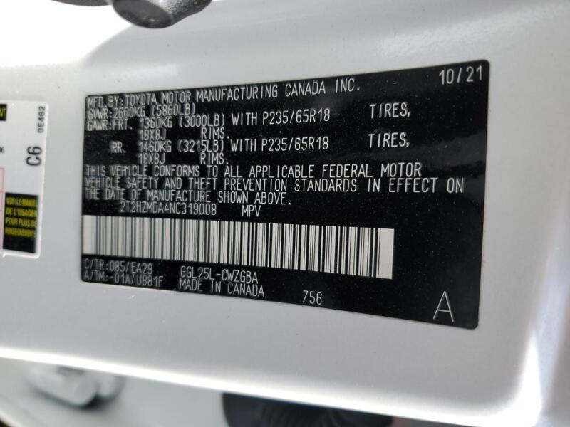 2022 LEXUS RX 350 - 2T2HZMDA4NC319008 | SeoVin.biz