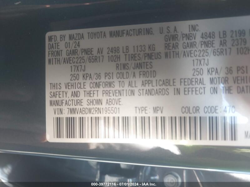 2024 MAZDA CX-50 2.5 S PREMIUM - 7MMVABDM2RN195501 | SeoVin.biz