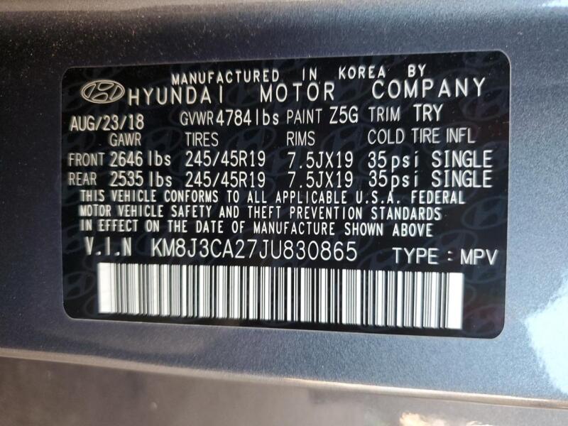 2018 HYUNDAI TUCSON VALUE - KM8J3CA27JU830865 | SeoVin.biz