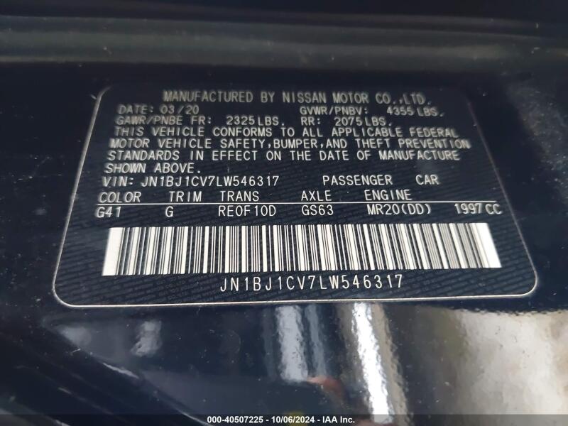 2020 NISSAN ROGUE SPORT S FWD XTRONIC CVT - JN1BJ1CV7LW546317 | SeoVin.biz